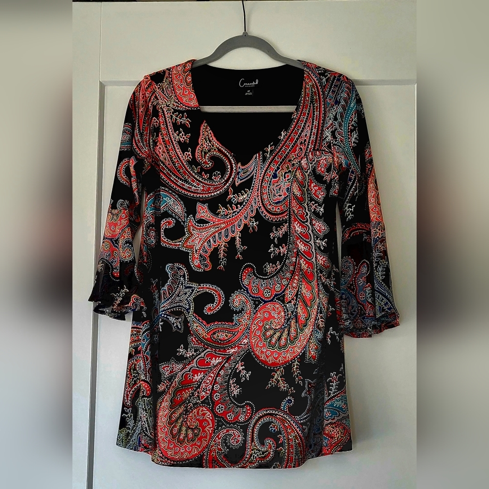 Beautiful Paisley Dress sz 4Petite